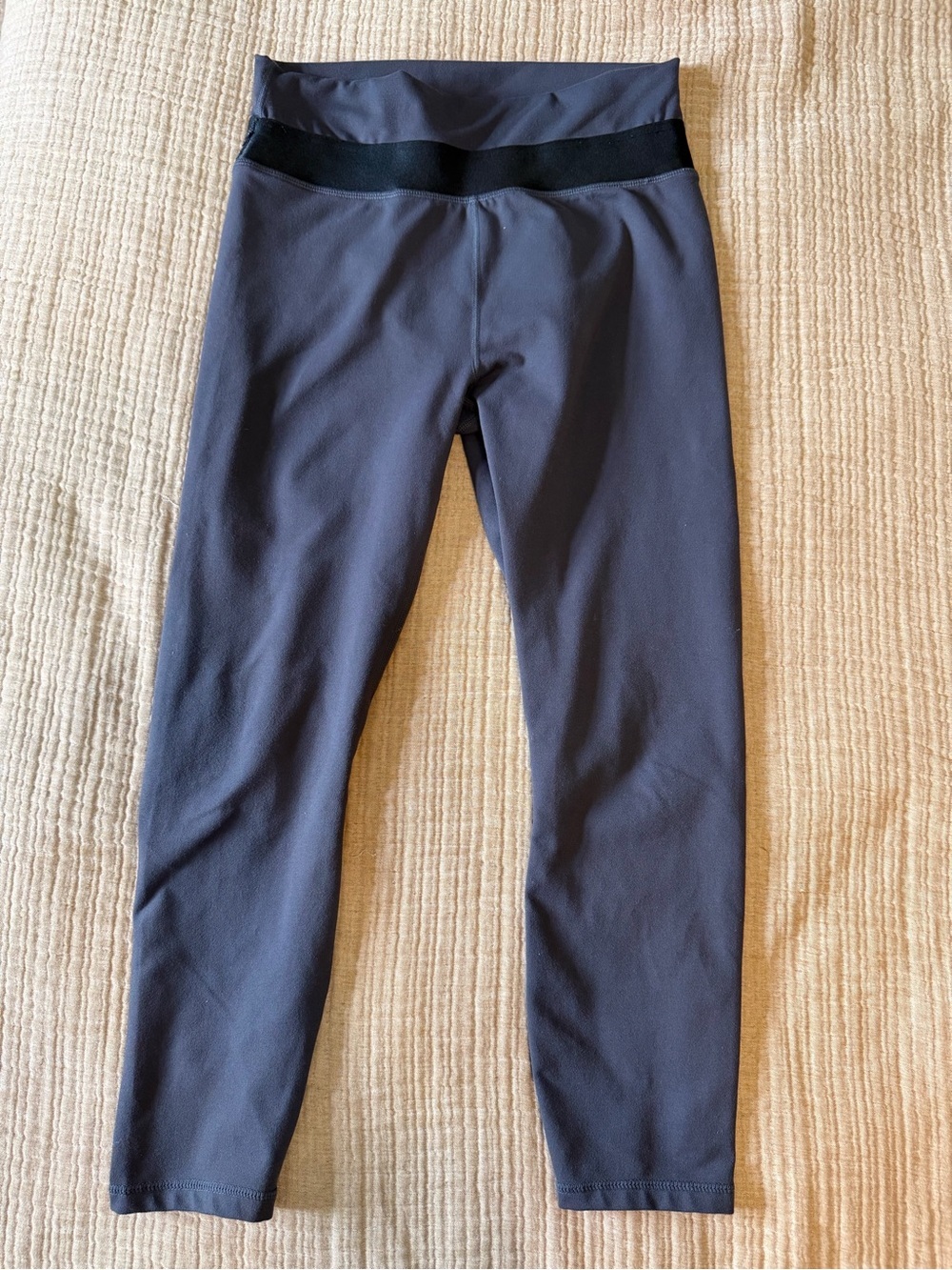 Fabletics & Demi Lovato Collab High-Waist Capri Performance Leggings in Slate